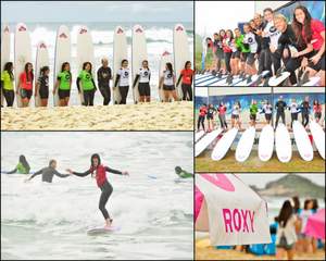Aula de Surf para Meninas