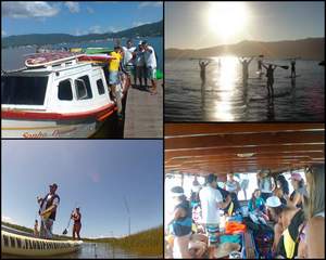 Meninas de SUP na Lagoa